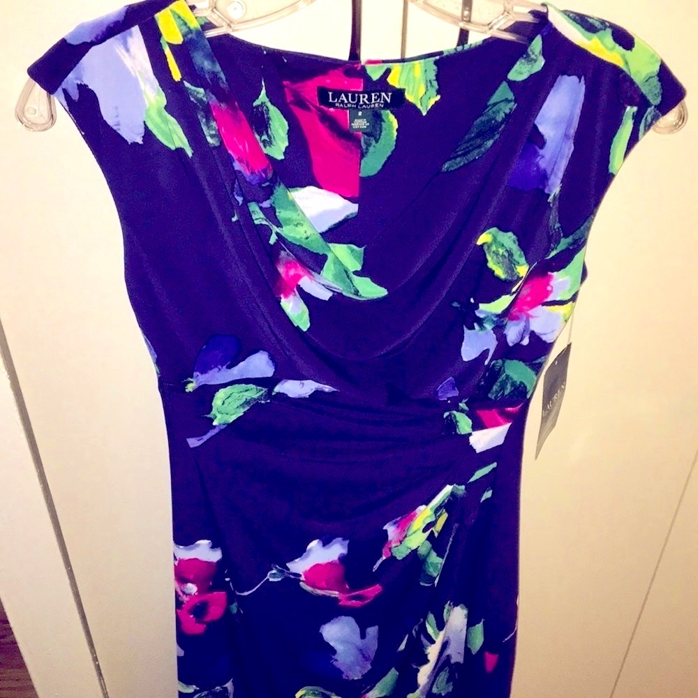 NWT LAUREN by Ralph Lauren - Navy Dress